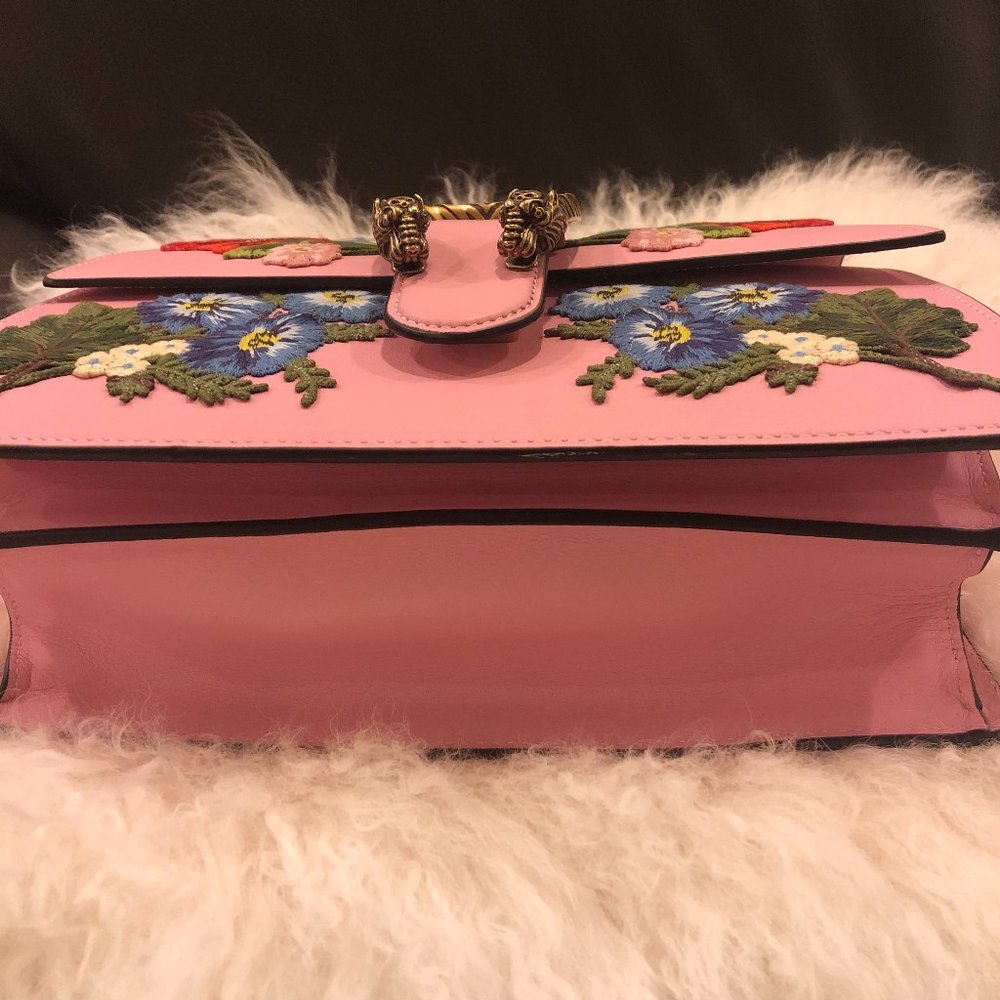 🥳🎉HOST PICK🎉🥳 Gucci Dionysus Small Embroidered Floral Bag Pink NEW W DUSTBAG - Picture 5 of 16